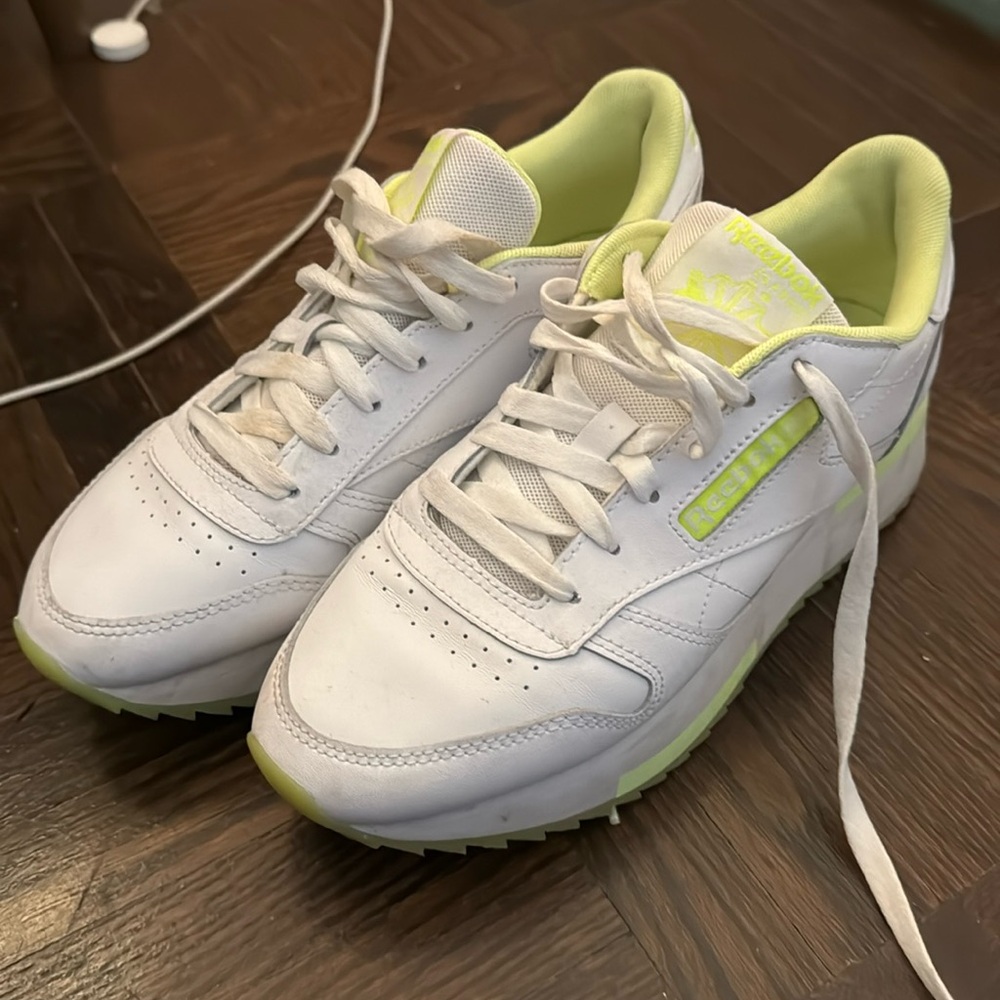 Reebok platform sneakers!